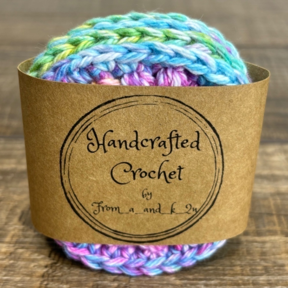 Handcrafted Crochet Scrubbies Face Round Makeup Remover Set Cotton Yarn - Picture 3 of 7